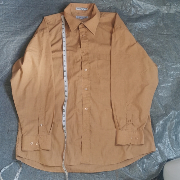 Protocol Men's Long sleeved Button up shirt 17/35  light brown - Picture 3 of 11